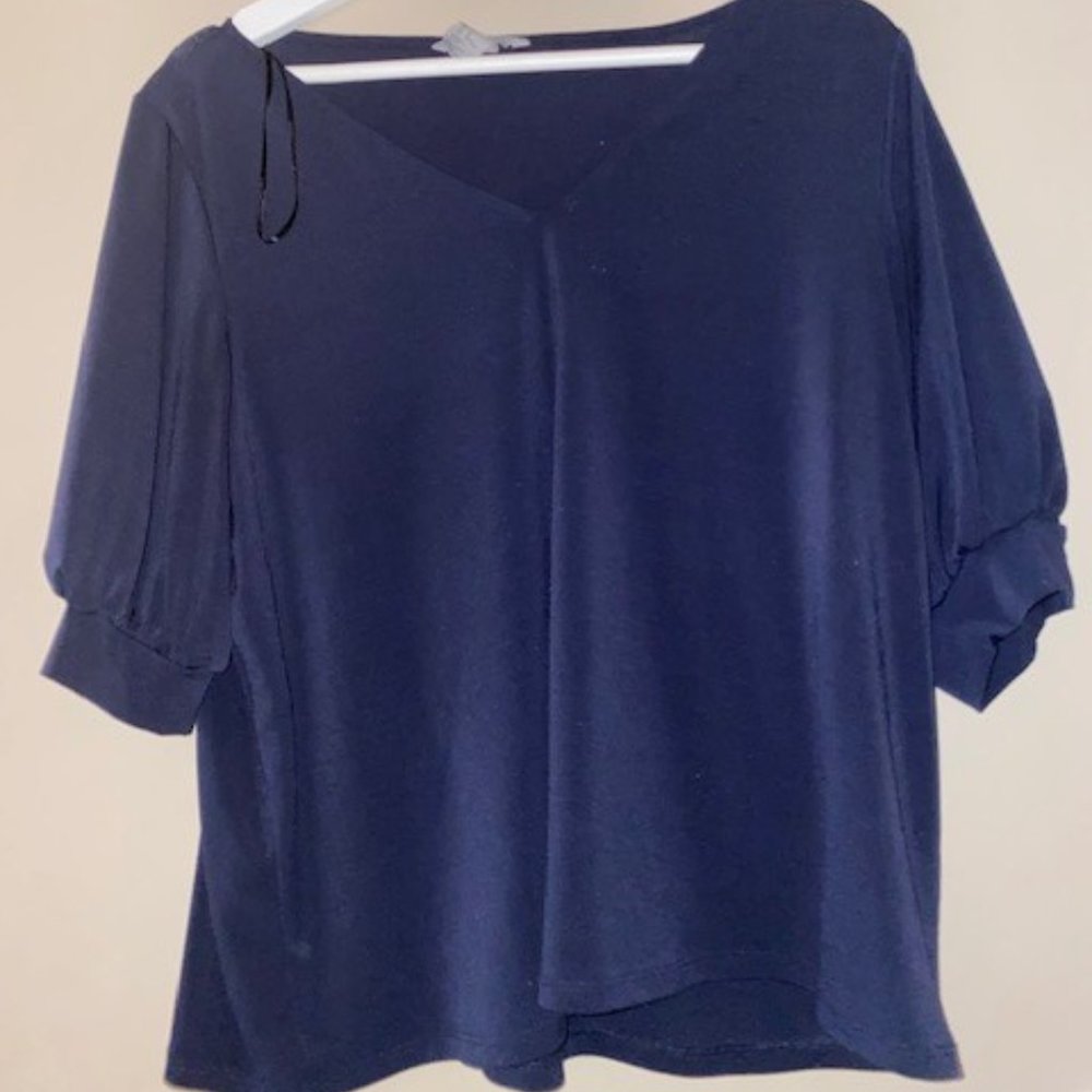 Navy Blue Blouse